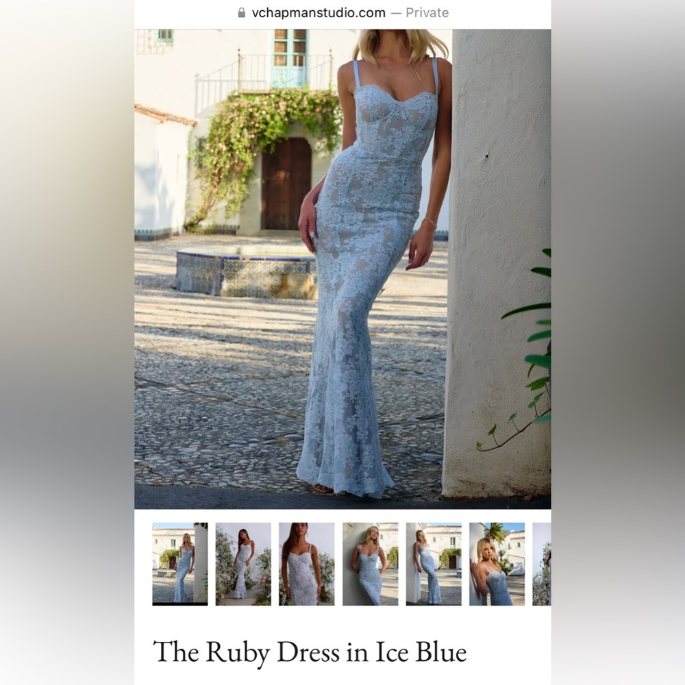 NWT v. chapman ruby lace dress